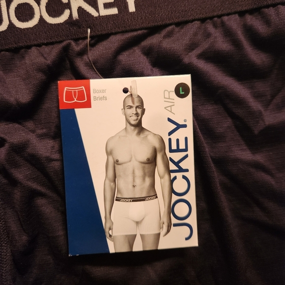 Jockey Air size large boxer briefs for men.  Black. - Picture 7 of 7